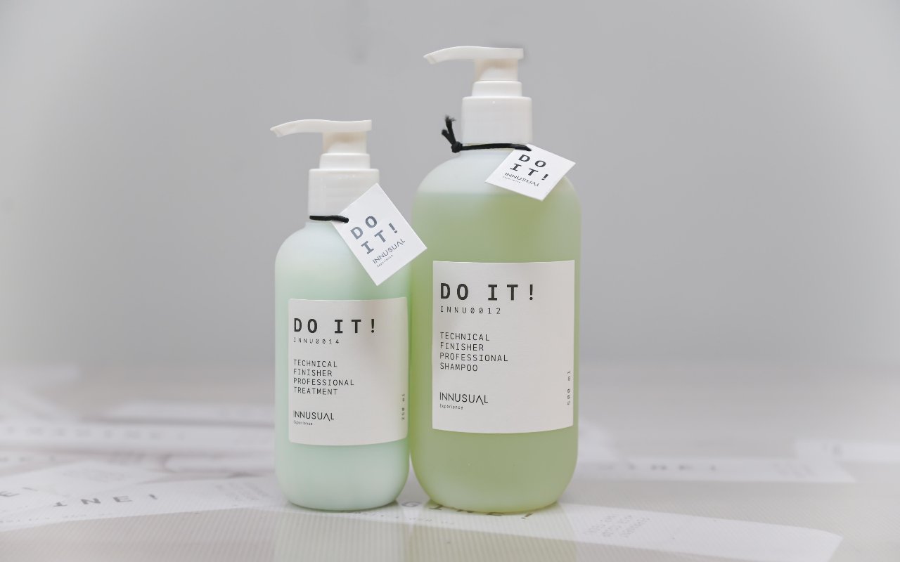 Twee flessen Innovatis DO IT! shampoo en conditioner